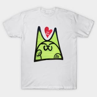 Graffiti cat love T-Shirt